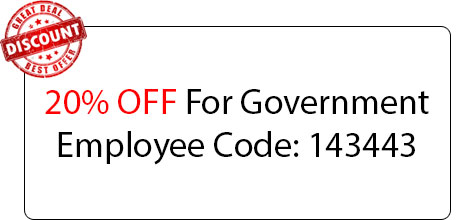 Government Employee 20% OFF - Locksmith at Round Lake Beach, IL - Locksmith & Security Round Lake Beach